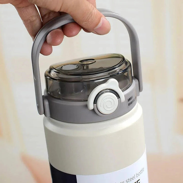 1 Litre Insulated Water Bottle with Straw