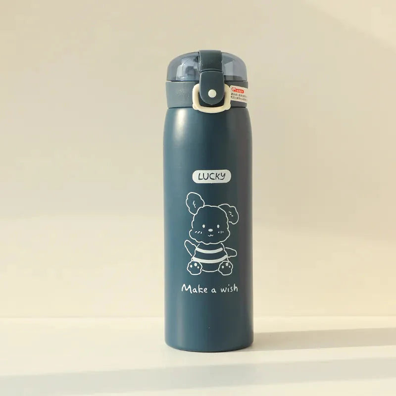 500ml Insulated Water Bottle with Straw