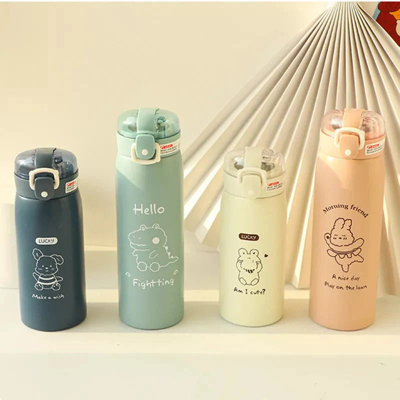 500ml Insulated Water Bottle with Straw