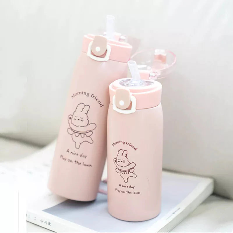 500ml Insulated Water Bottle with Straw