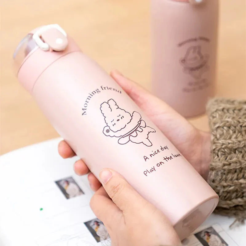 500ml Insulated Water Bottle with Straw