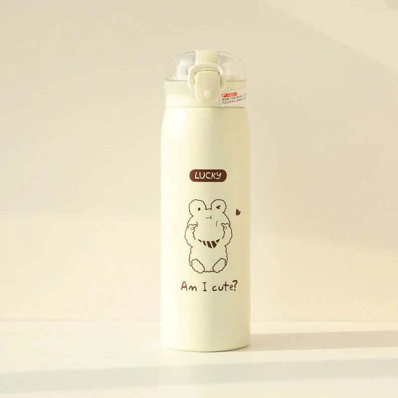 500ml Insulated Water Bottle with Straw