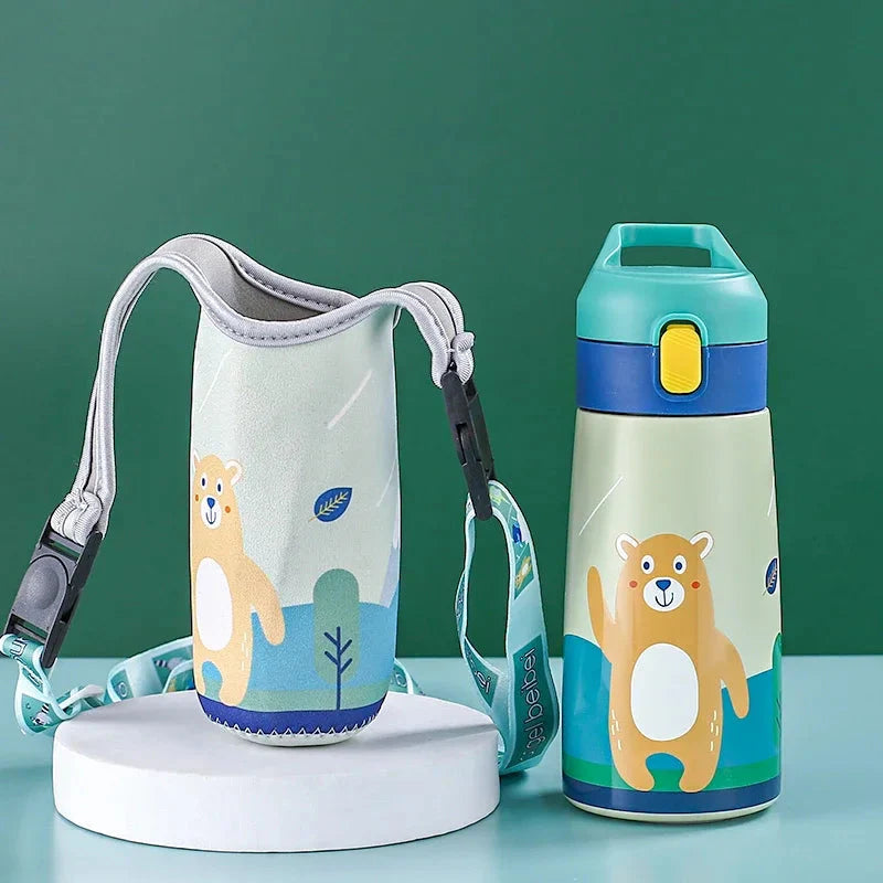 Children's Insulated Water Bottle with Straw