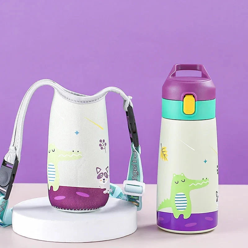 Children's Insulated Water Bottle with Straw