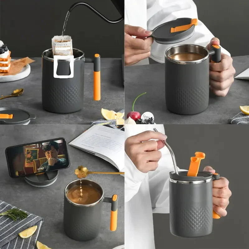 Insulated Coffee Cup with Handle