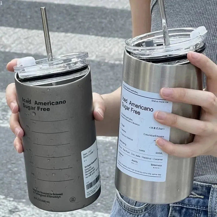 Stainless Steel Insulated Cup with Straw